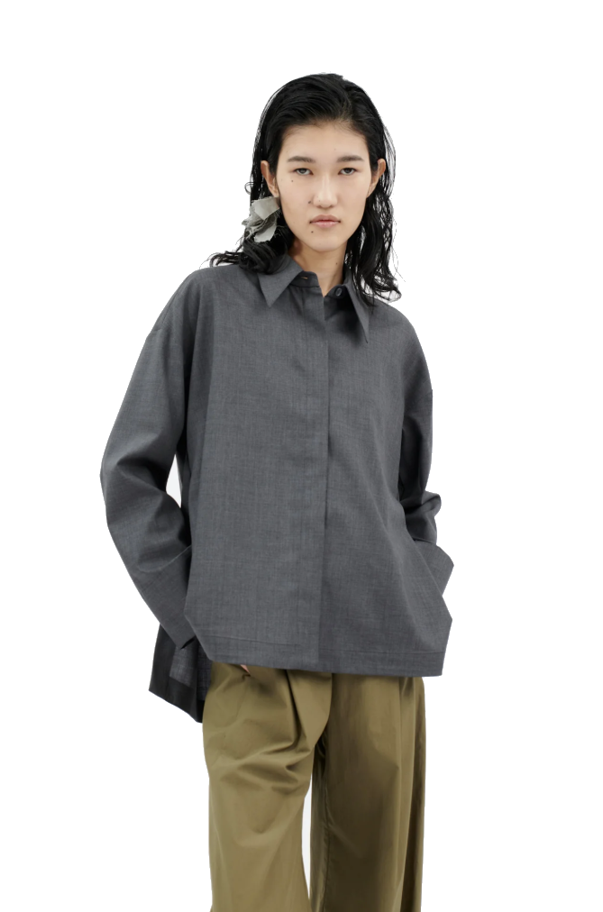 ODEEH - Bluse aus Schurwolle