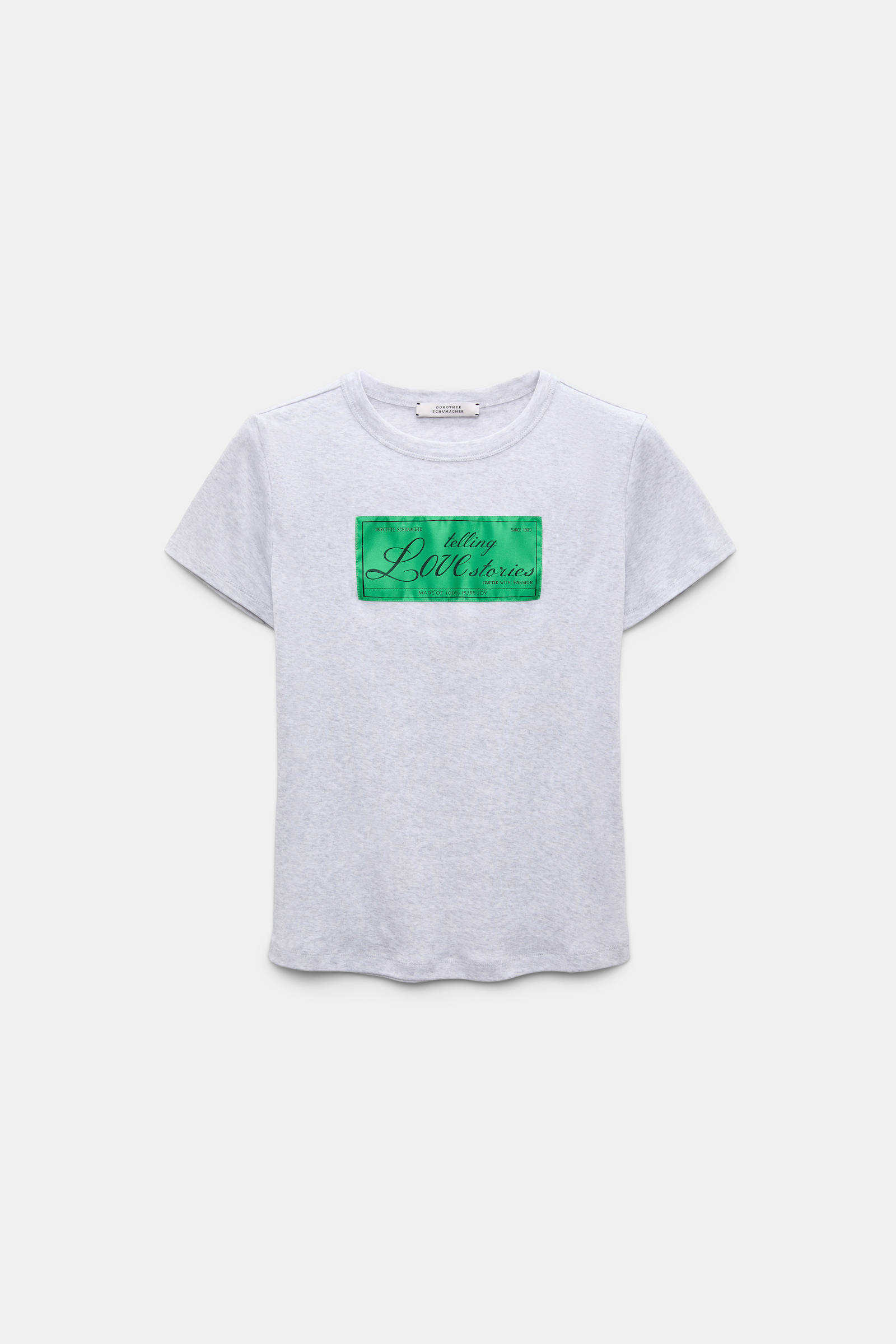 Dorothee Schumacher - T-Shirt Grey Melange Baumwolle LOVE-Label