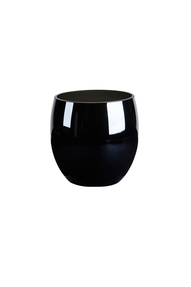 Pearl Glas Windlicht grau groß