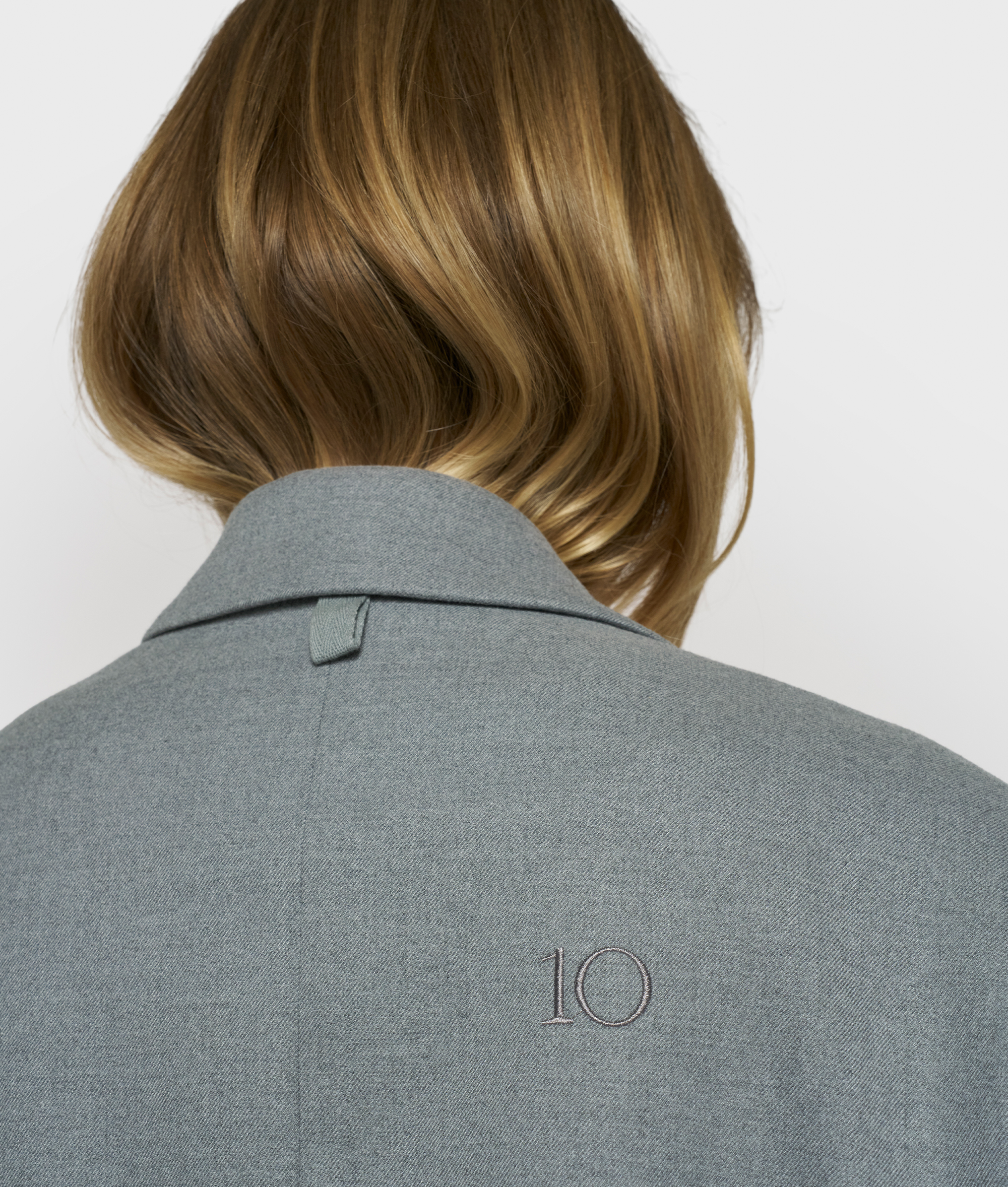 10 Days - Oversize Blazer Grau aus Viskose-Mix