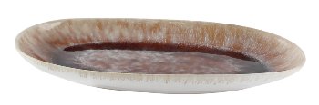 Ovalförmige Platte Natura karamell Länge 29,5cm