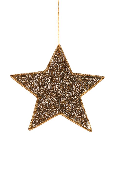 Opium Hänger Stern Perlen gold