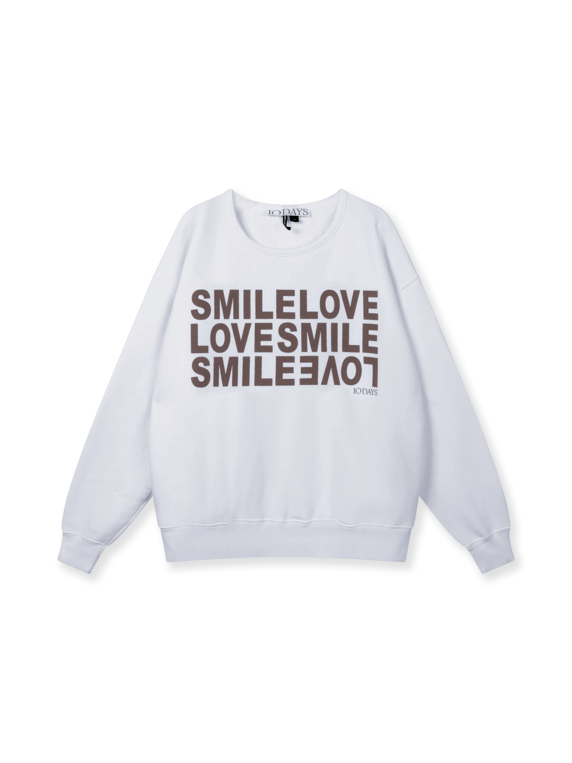 10 Days - Statement Sweater Smile weiß