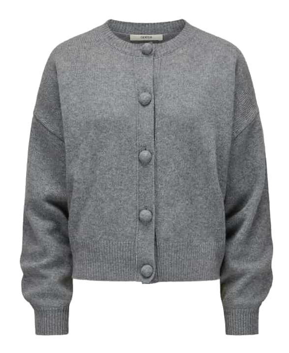 ODEEH - Kaschmir-Cardigan mit Knopfdetail
