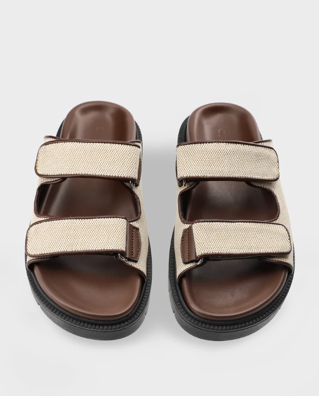 Copenhagen - Sandale cream/choclate