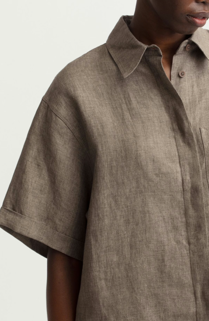Iris von Arnim - Leinen Hemd taupe