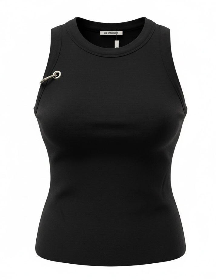 Uli Schneider -  Sweat Pierced Tanktop Black