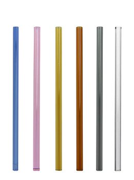 Glastrinkhalm-Set inklusive Bürste