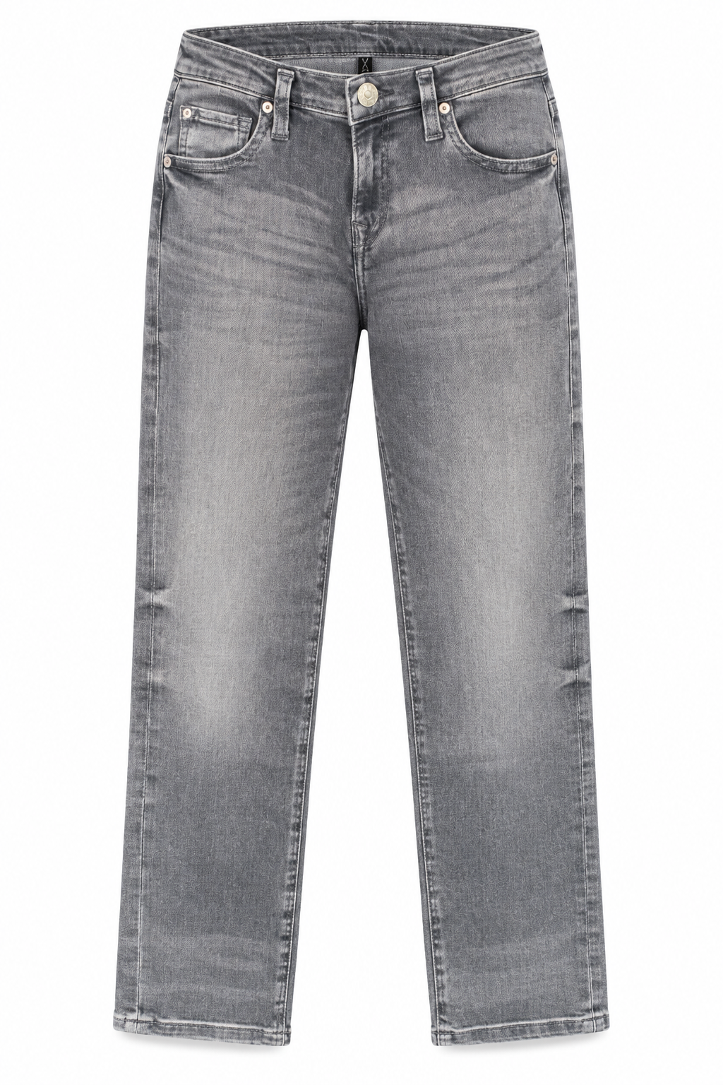 True Religion - Boyfriend Jeans Liv Grau mit heller Waschung