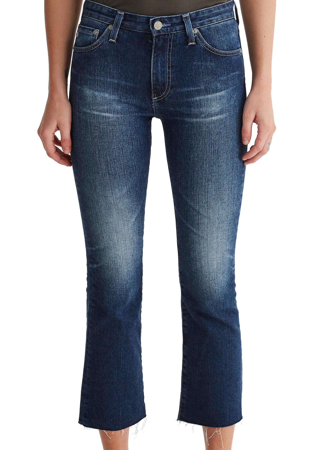 AG Jeans - The Jodi Crop mit ausgefransten Saum