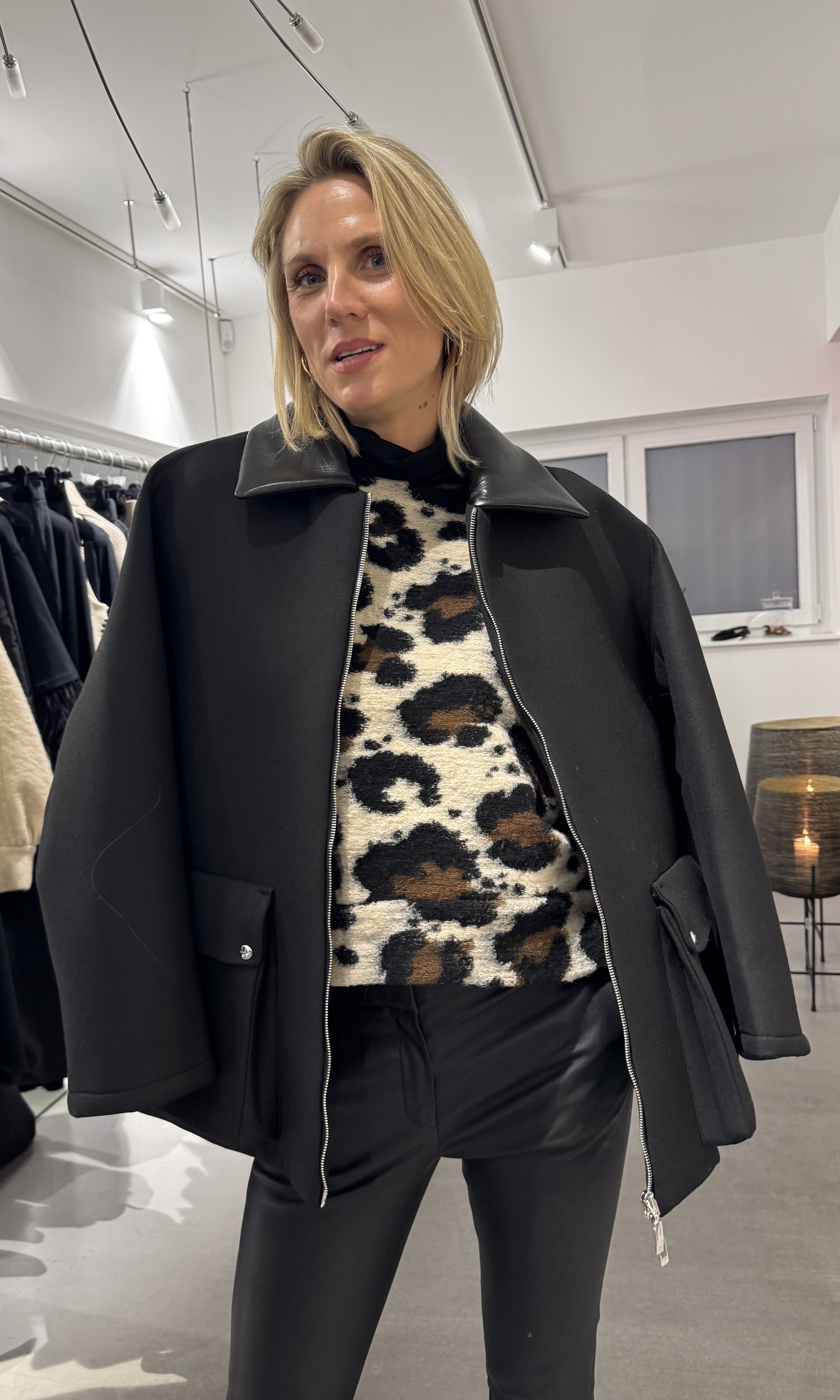 Uli Schneider - Oversized Jacke black