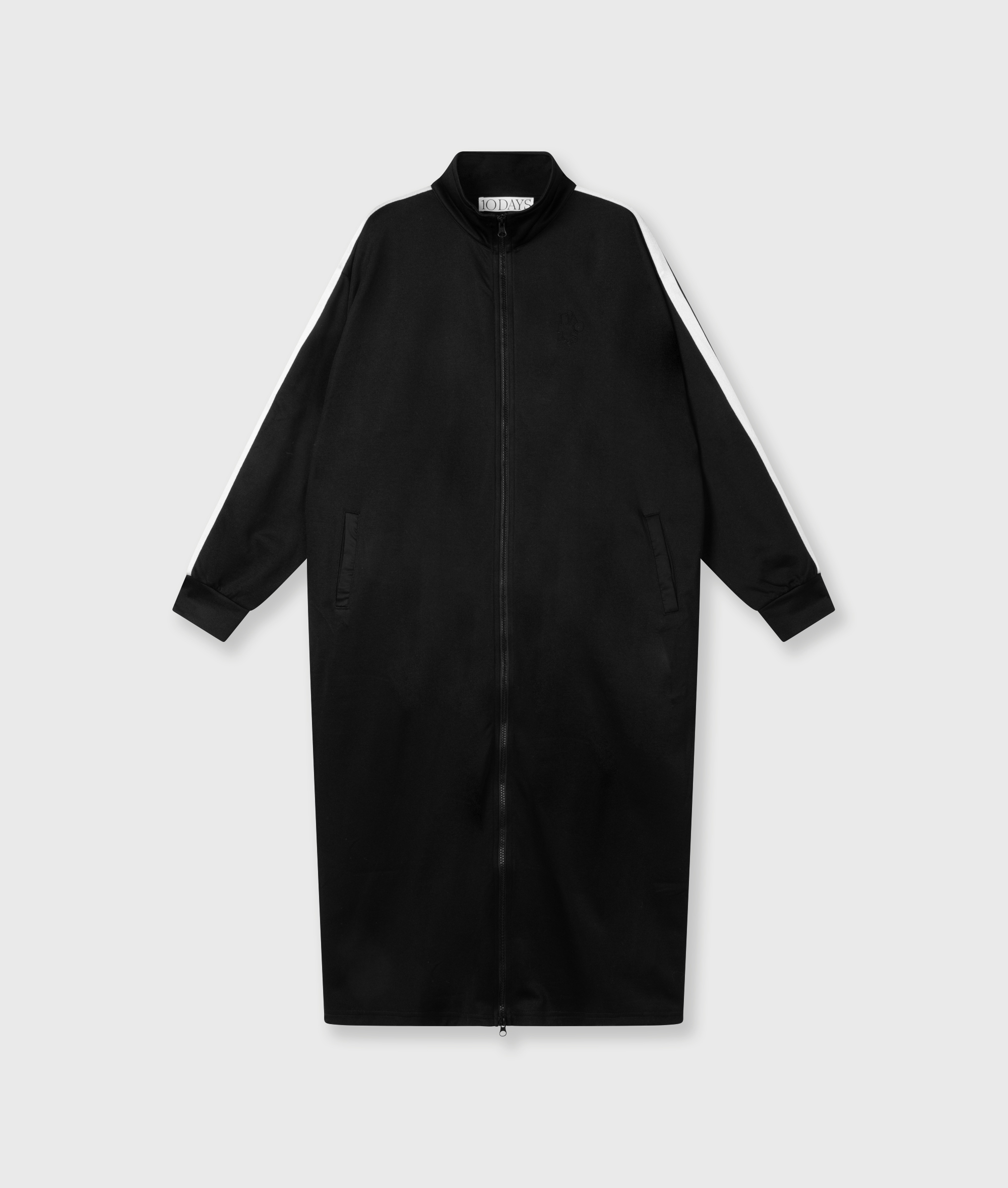 10 Days - Lange Trainigsjacke ecru/black