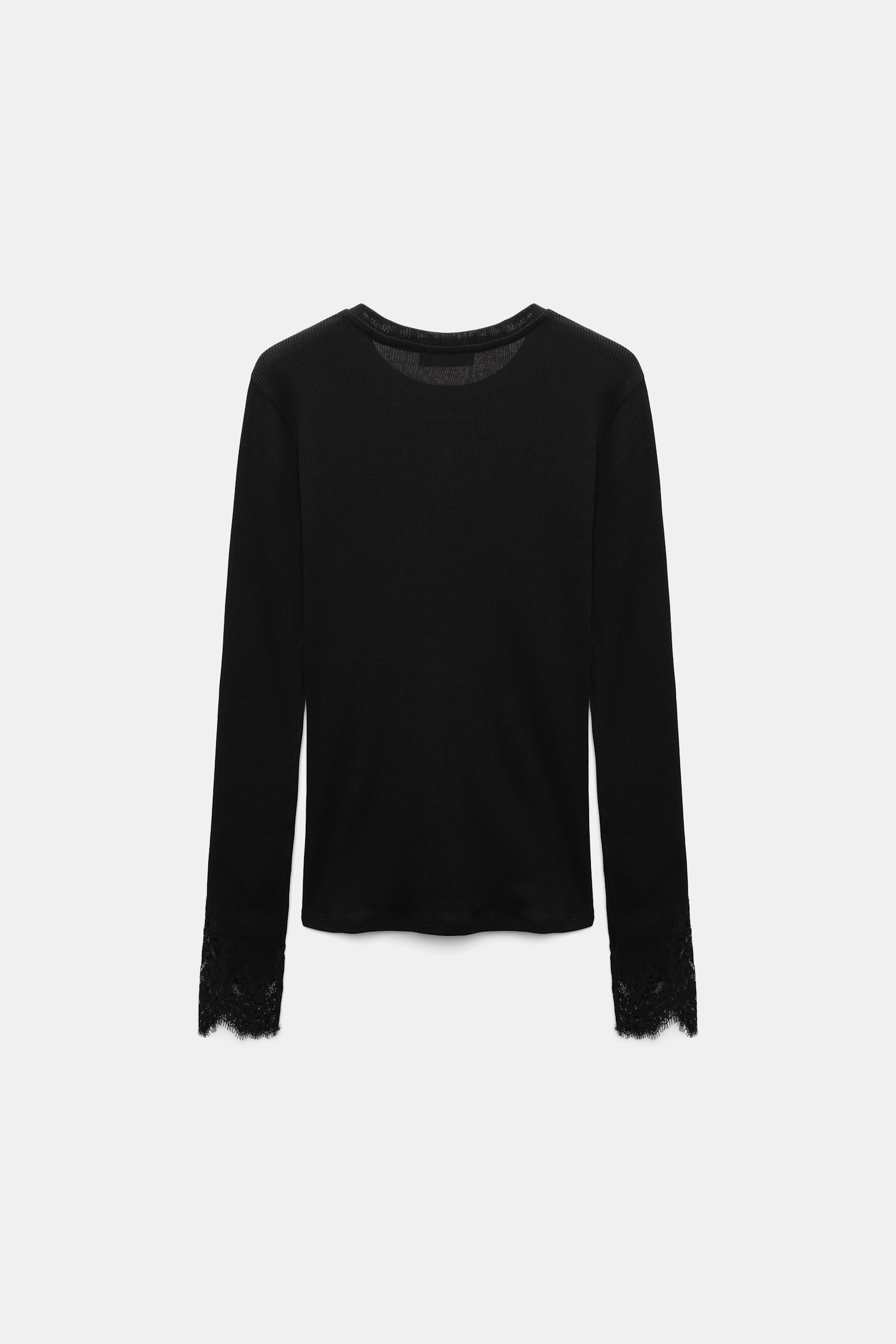 Dorothee Schumacher - Longsleeve Black Baumwolle Spitze