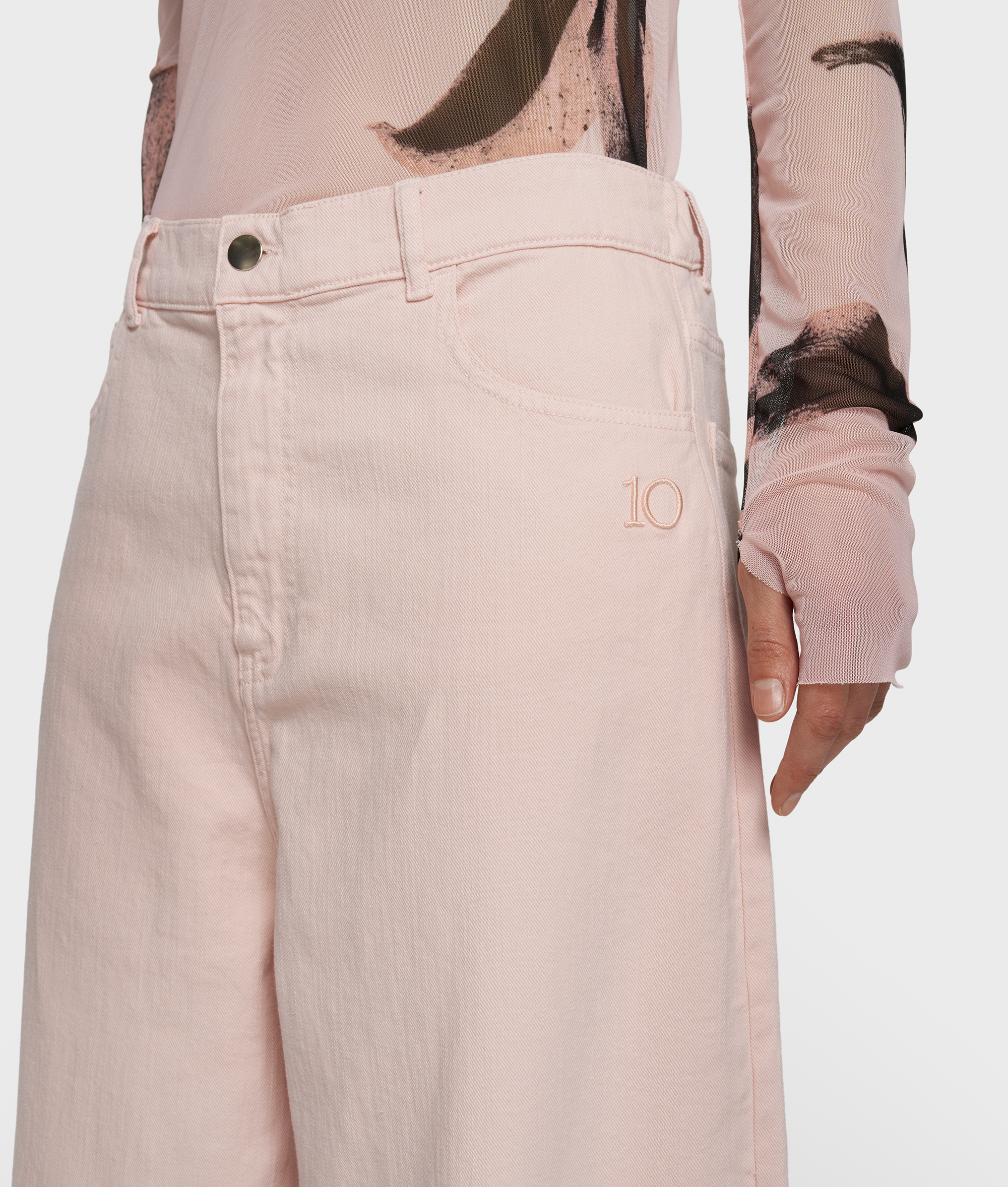 10 Days - Wide Pants Twill Powder Baumwoll-Twill