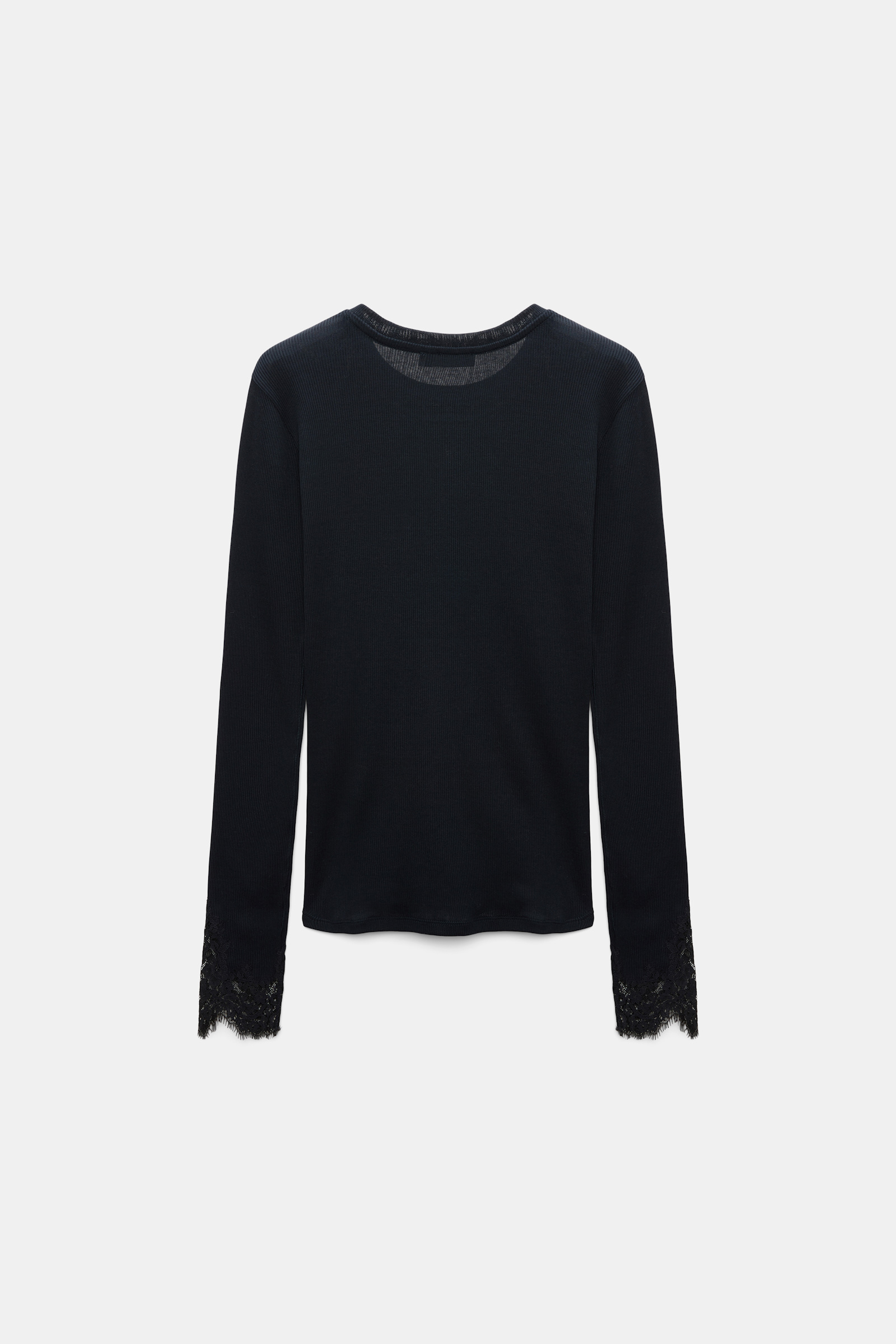 Dorothee Schumacher - Longsleeve True Navy Baumwolle Spitze