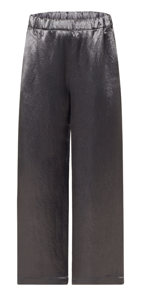 Max Mara -  Hose aus Viskose Satin steingrau