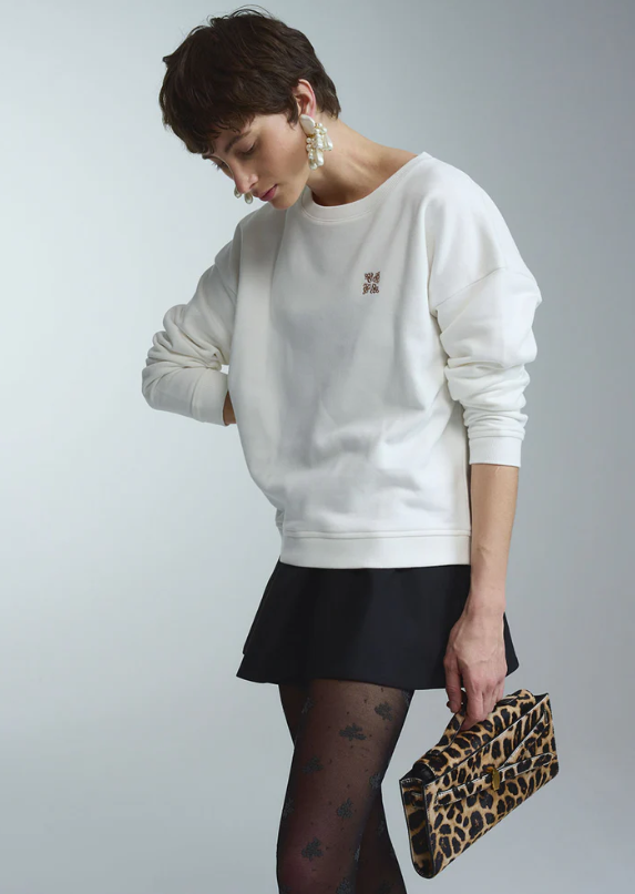 Railin- Sweatshirt Dot Socks Back Net