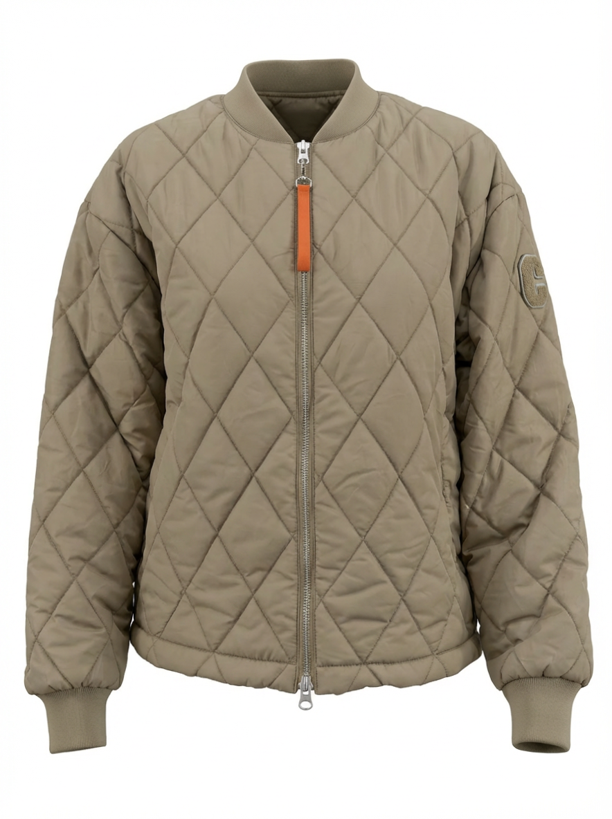 NO.1 Como -  Steppjacke Lancy –  Beige-Grün