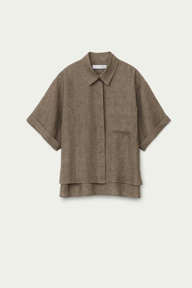 Iris von Arnim - Leinen Hemd taupe