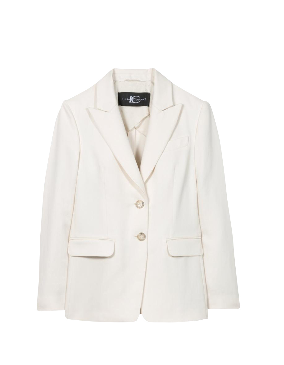 Luisa Cerano - Twill Blazer cream