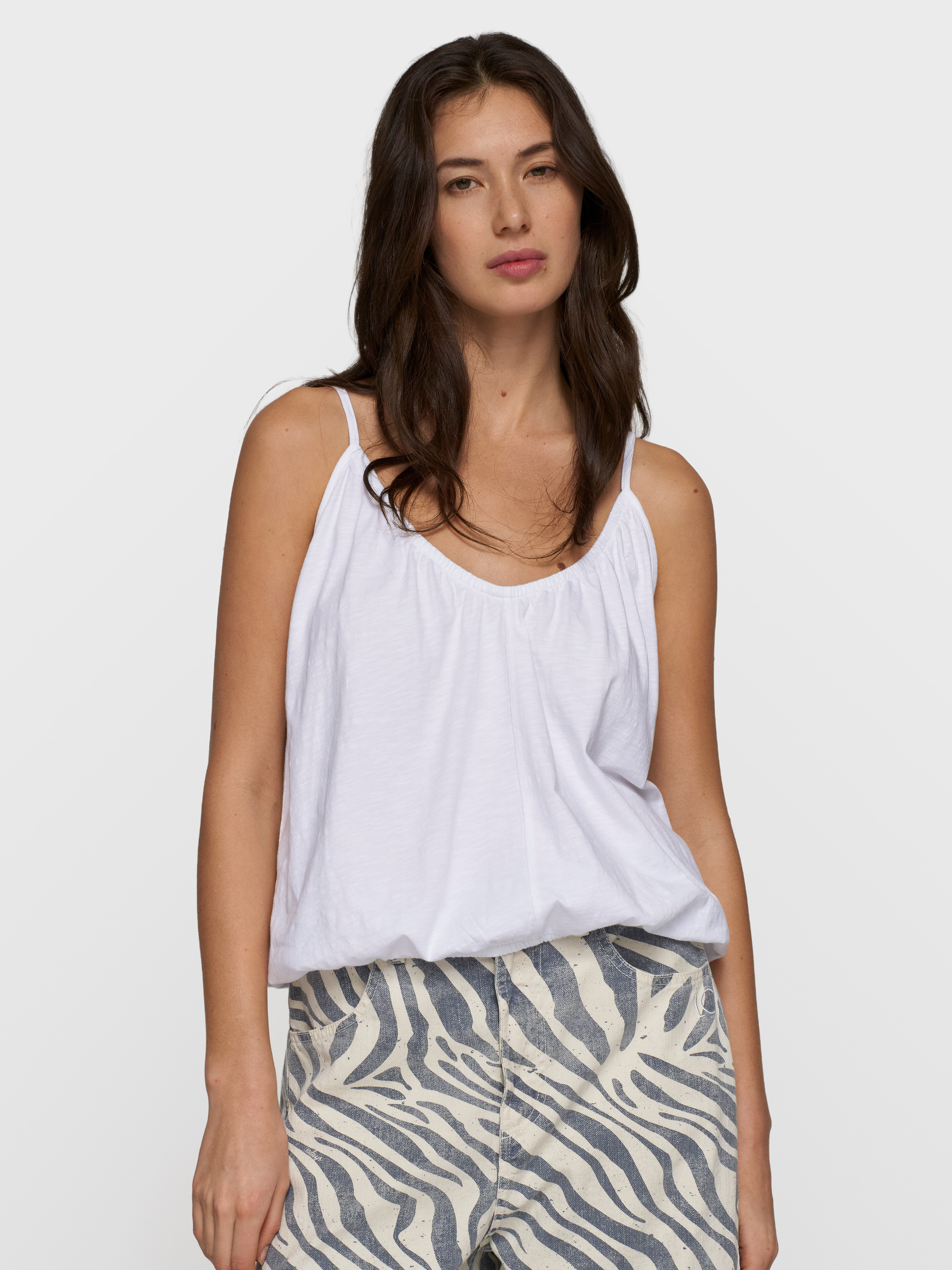 10 Days - Relaxed Fit Top White Organic Cotton