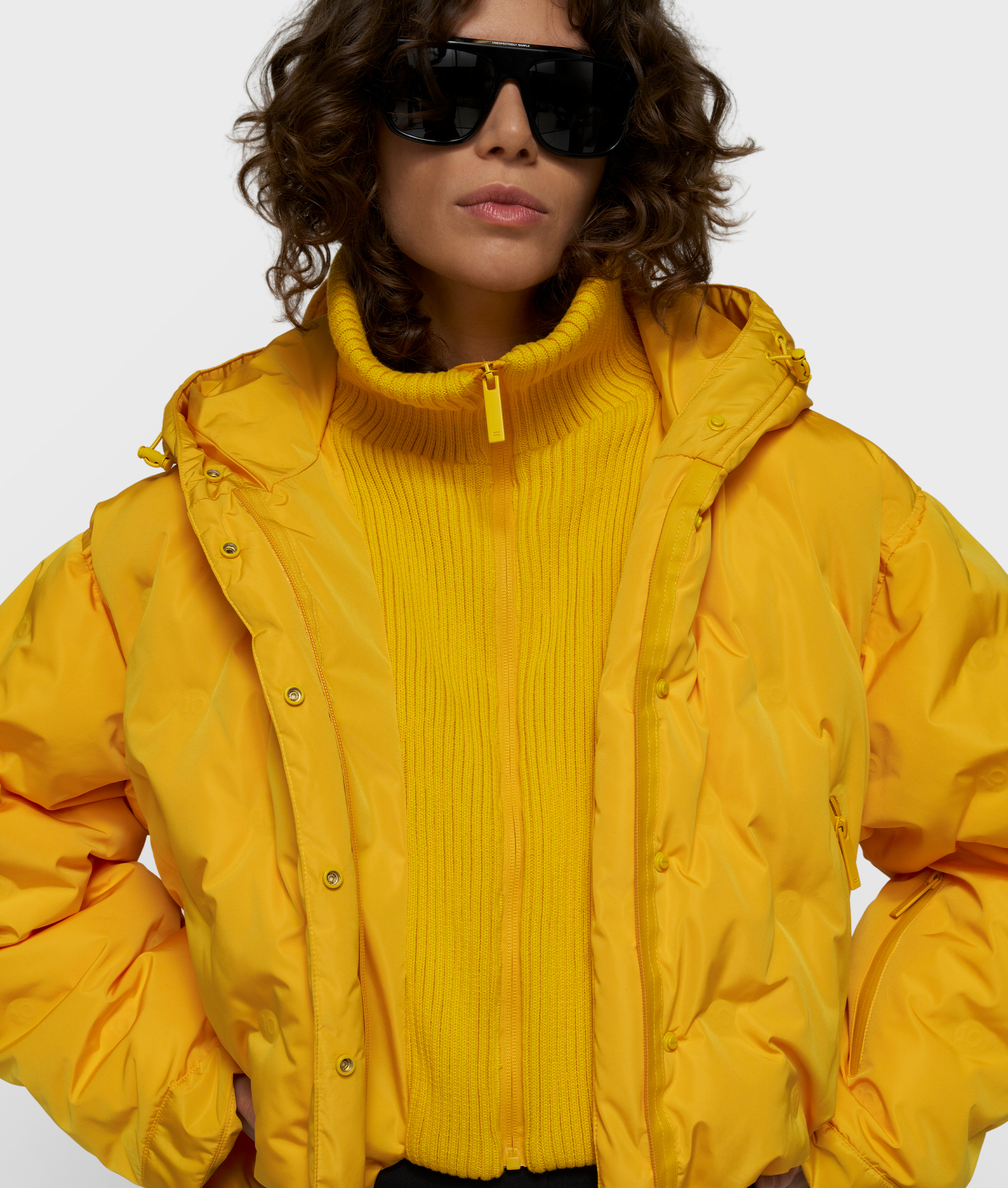10DAYS - Wattierte Jacke Bright Mango aus recyceltem Polyester
