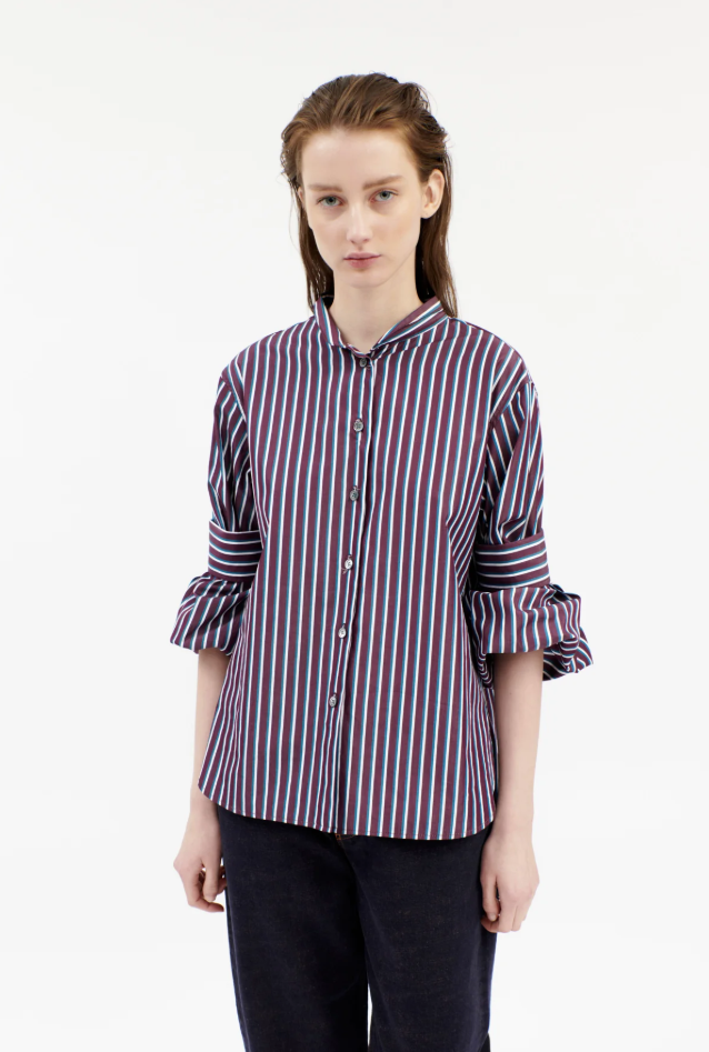 ODEEH - Bluse mit Streifen