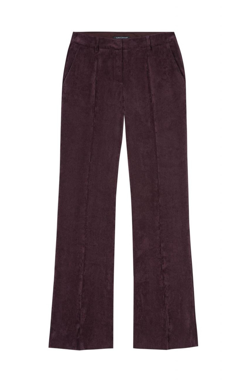 Luisa Cerano - Cord Flared Pants espresso