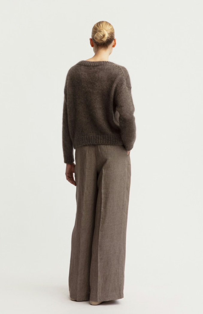 Irisi von Arnim - Leinenhose taupe