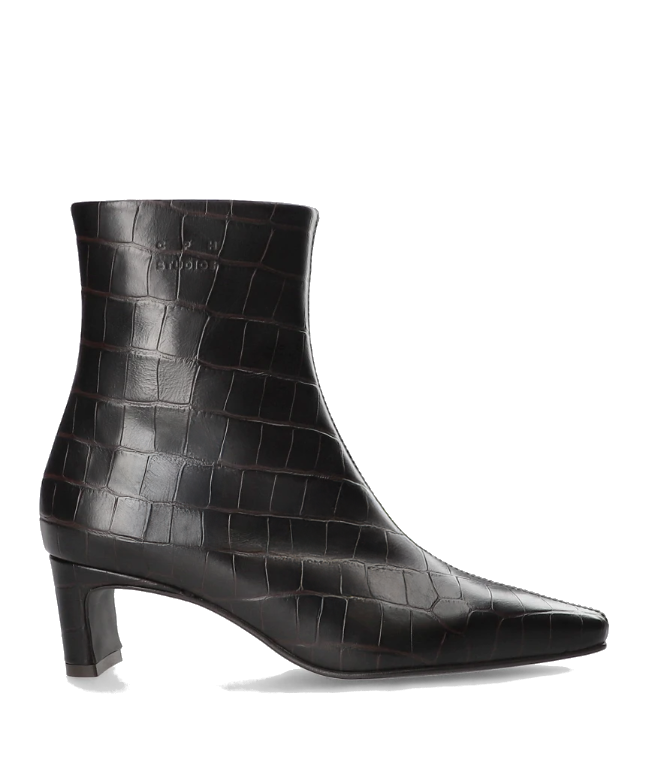 Copenhagen - Stiefellette Croco leather brown