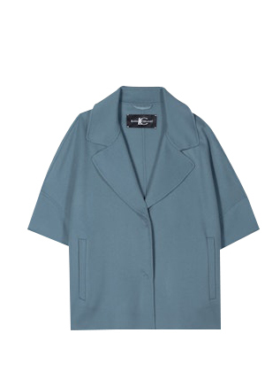 Luisa Cerano - Doubleface Cape greyish blue