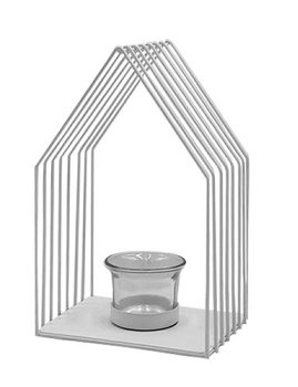 Teelichthaus Arkas weiss 14x9,10x22,5h