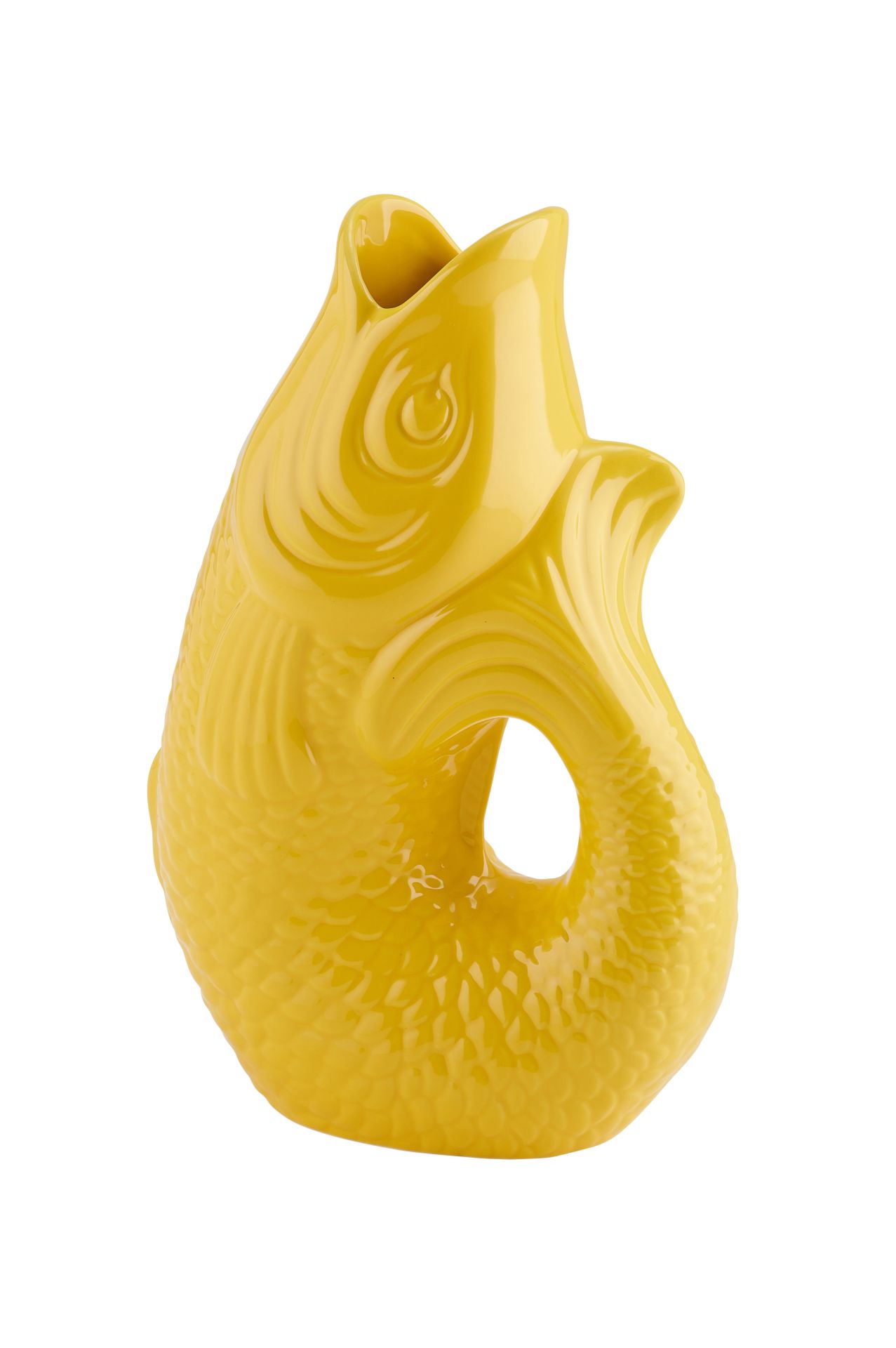 Gift Company - Monsieur Carafon Fischvase S Tuscan Sun Gelb 1,2 Liter