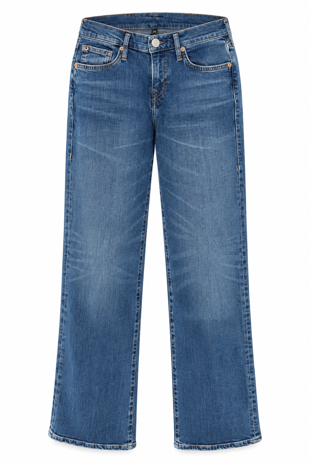 True Religion - Bootcut Jeans Sophie Mittelblau mit Auswaschung
