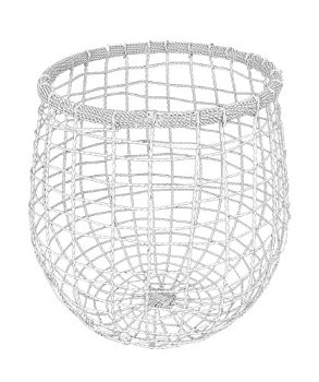 Korb Elrond weiss 23,5 Ø  24h