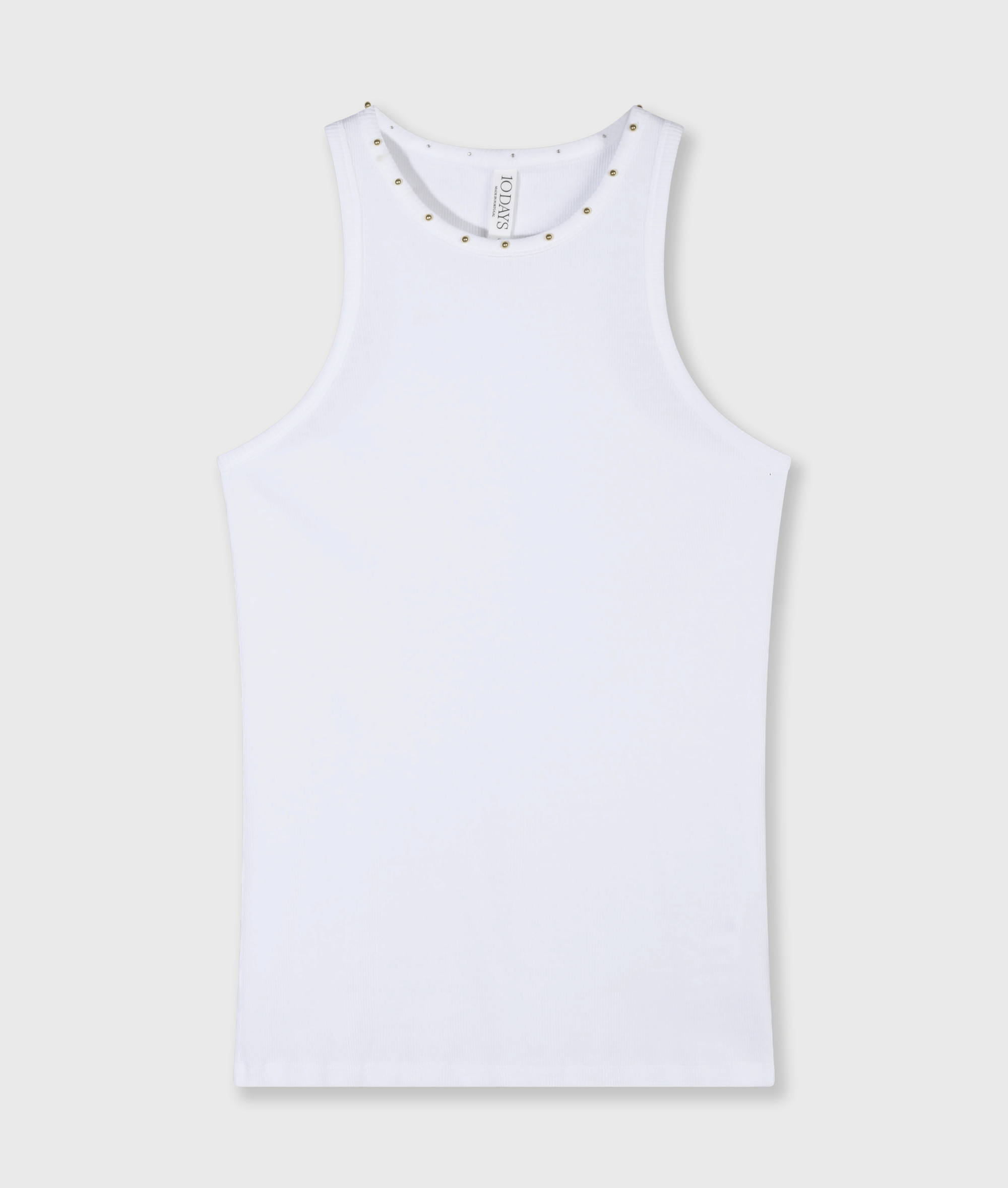 10 Days - Tank Top mit goldenen Pearls