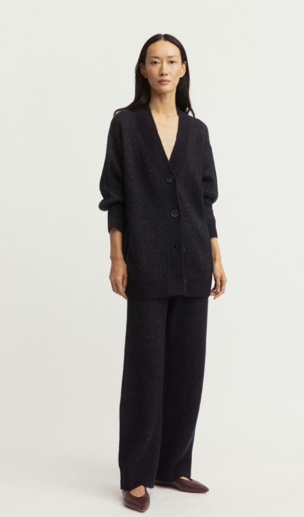 Iris von Arnim - Cashmere-Seiden Cardigan navy