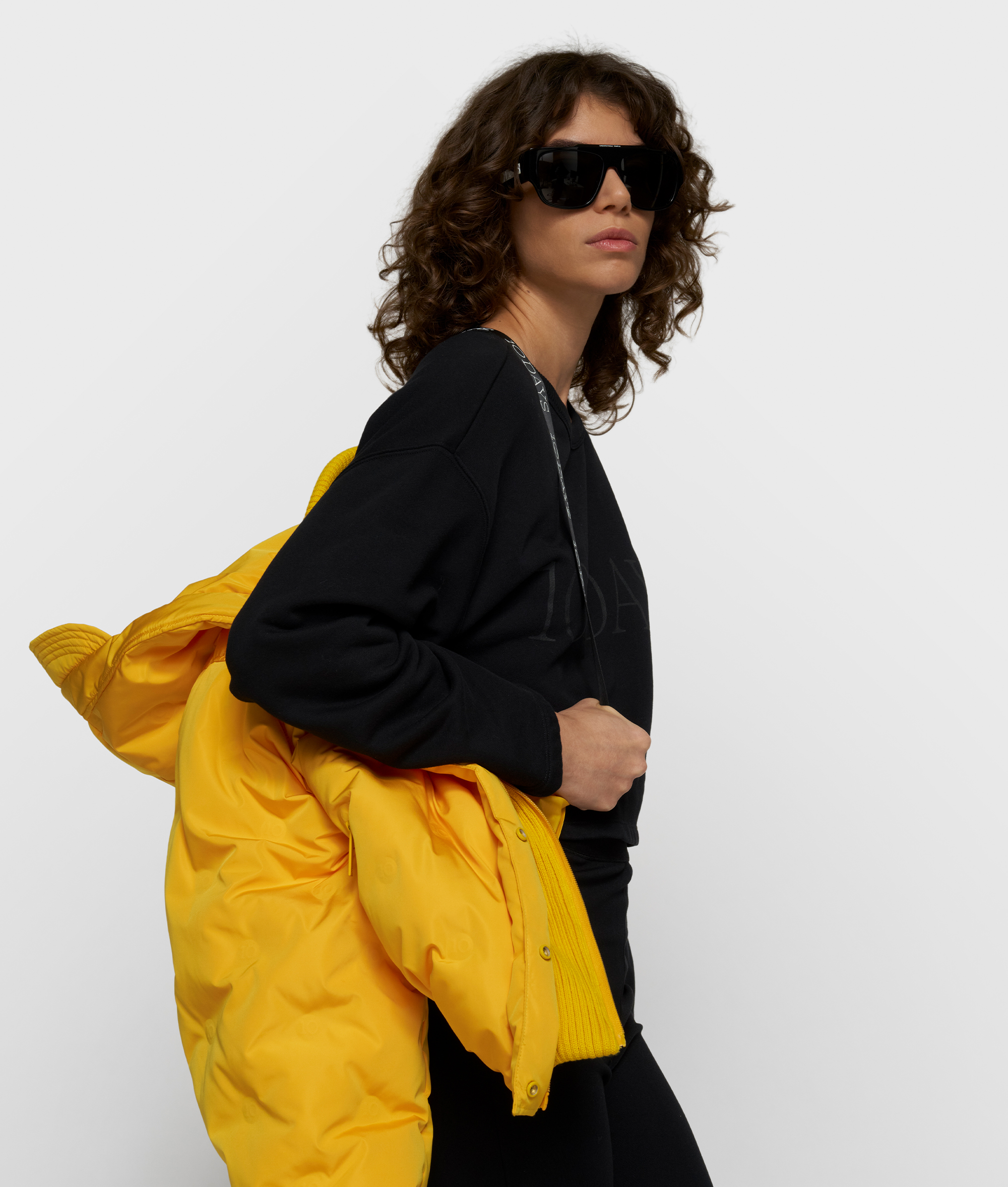 10DAYS - Wattierte Jacke Bright Mango aus recyceltem Polyester