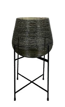 Windlicht Copola schwar/gold 38 Ø 70h