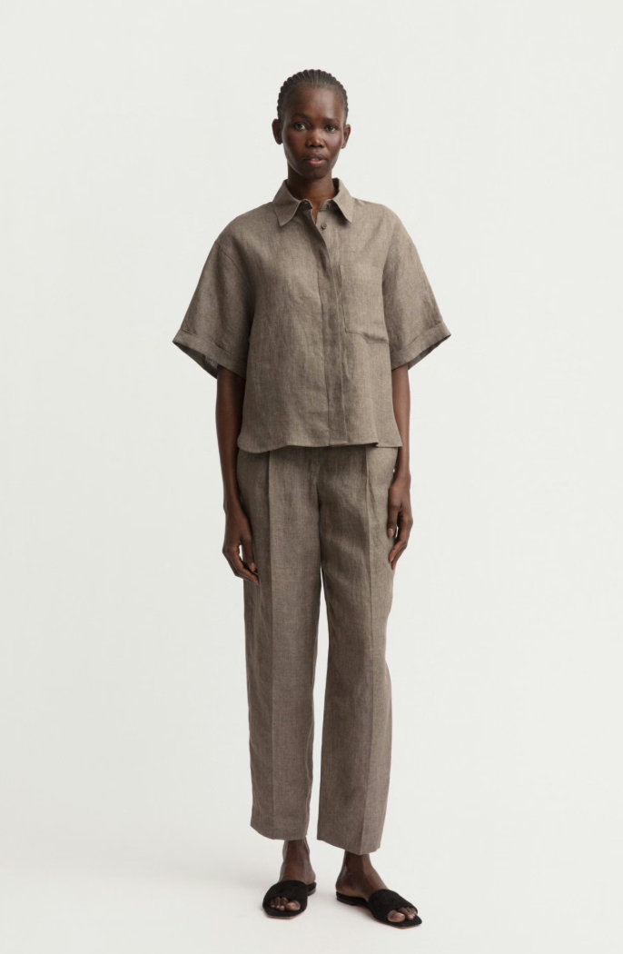 Iris von Arnim - Leinen Hemd taupe