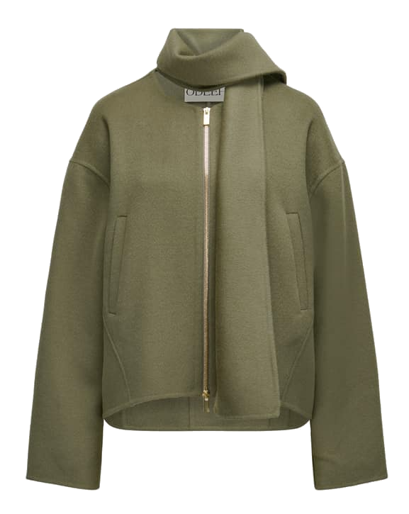 ODEEH - Double Face Jacke olive