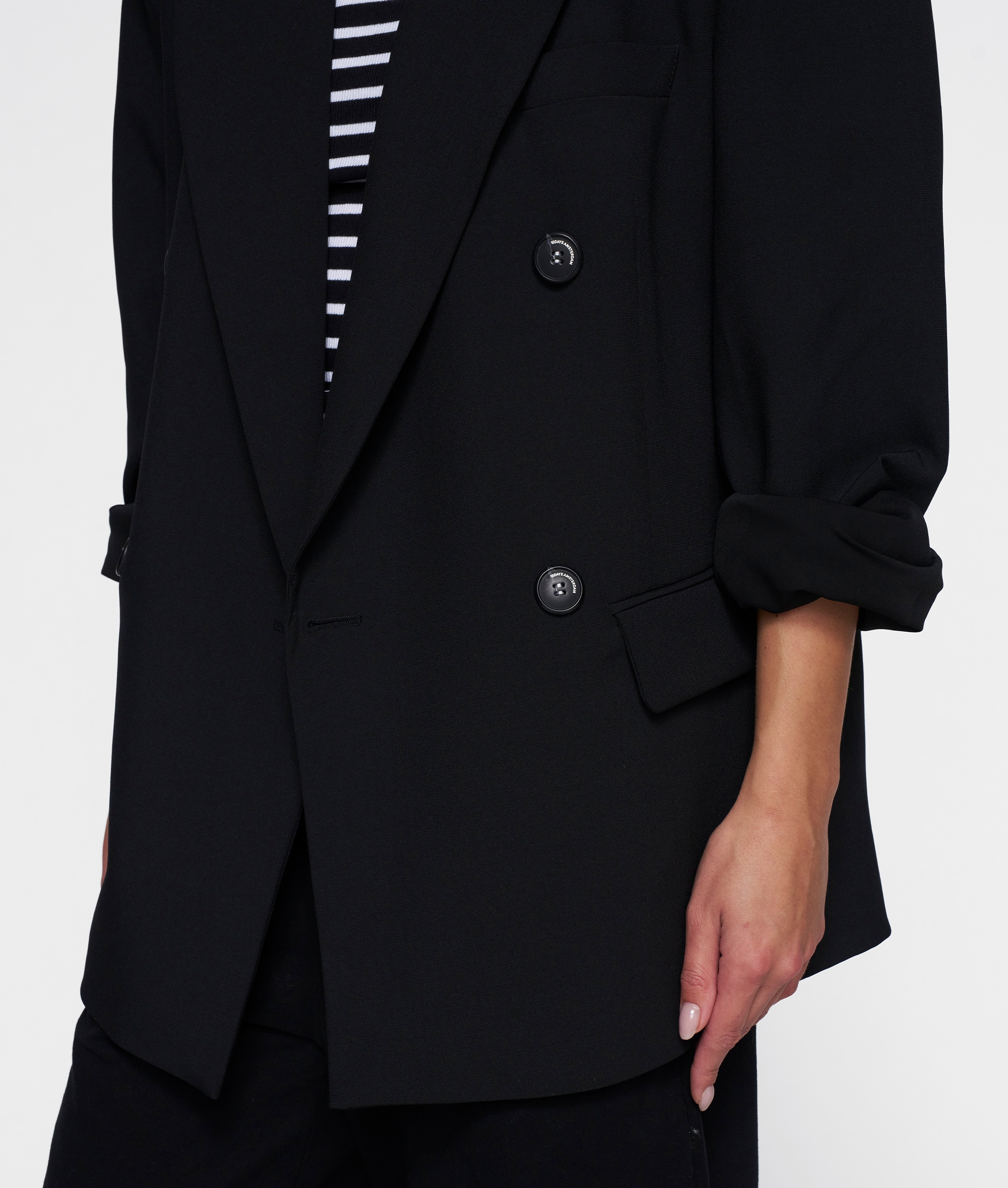 10 Days - Oversized Blazer Schwarz Krepp