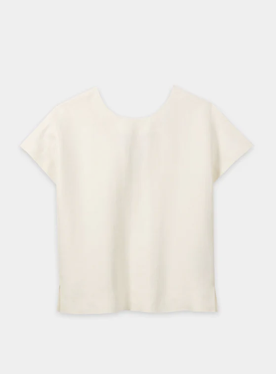 Luisa Cerano - Top aus einem Leinen Mix milk