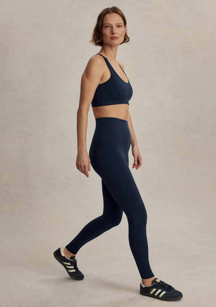 Varley - High Rise Leggings Navy Performance Stretch Activewear