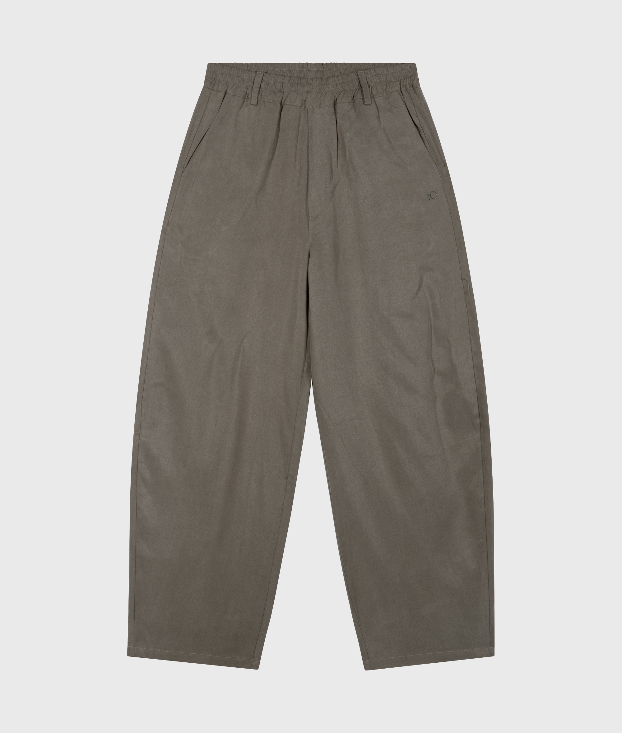 10 Days - Banana Pants Lyocell Dark Fog Relaxed Fit