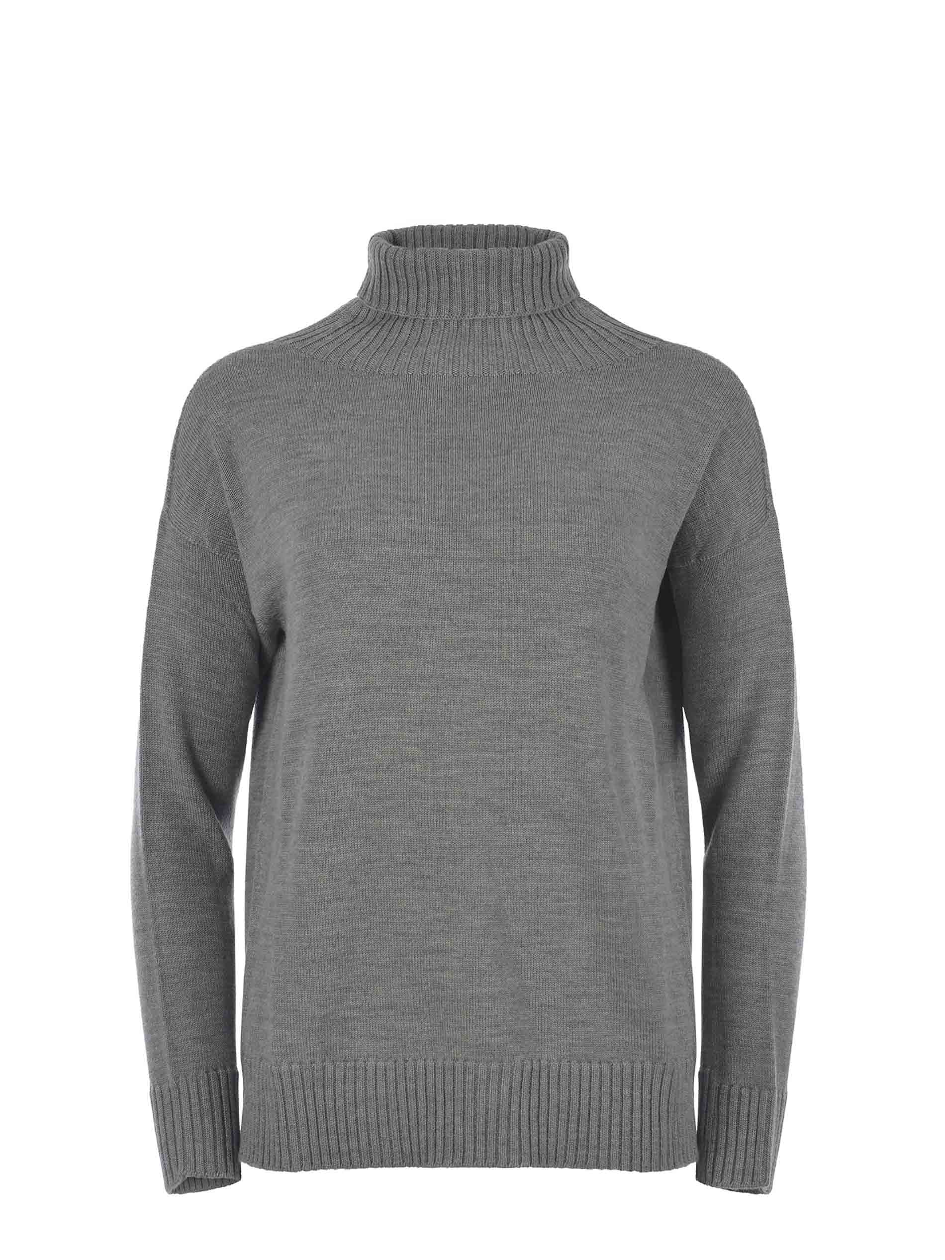 Max Mara -  Rollkragenpullover grau