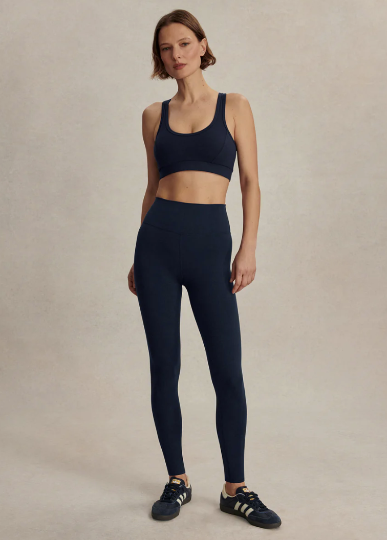 Varley - High Rise Leggings Navy Performance Stretch Activewear