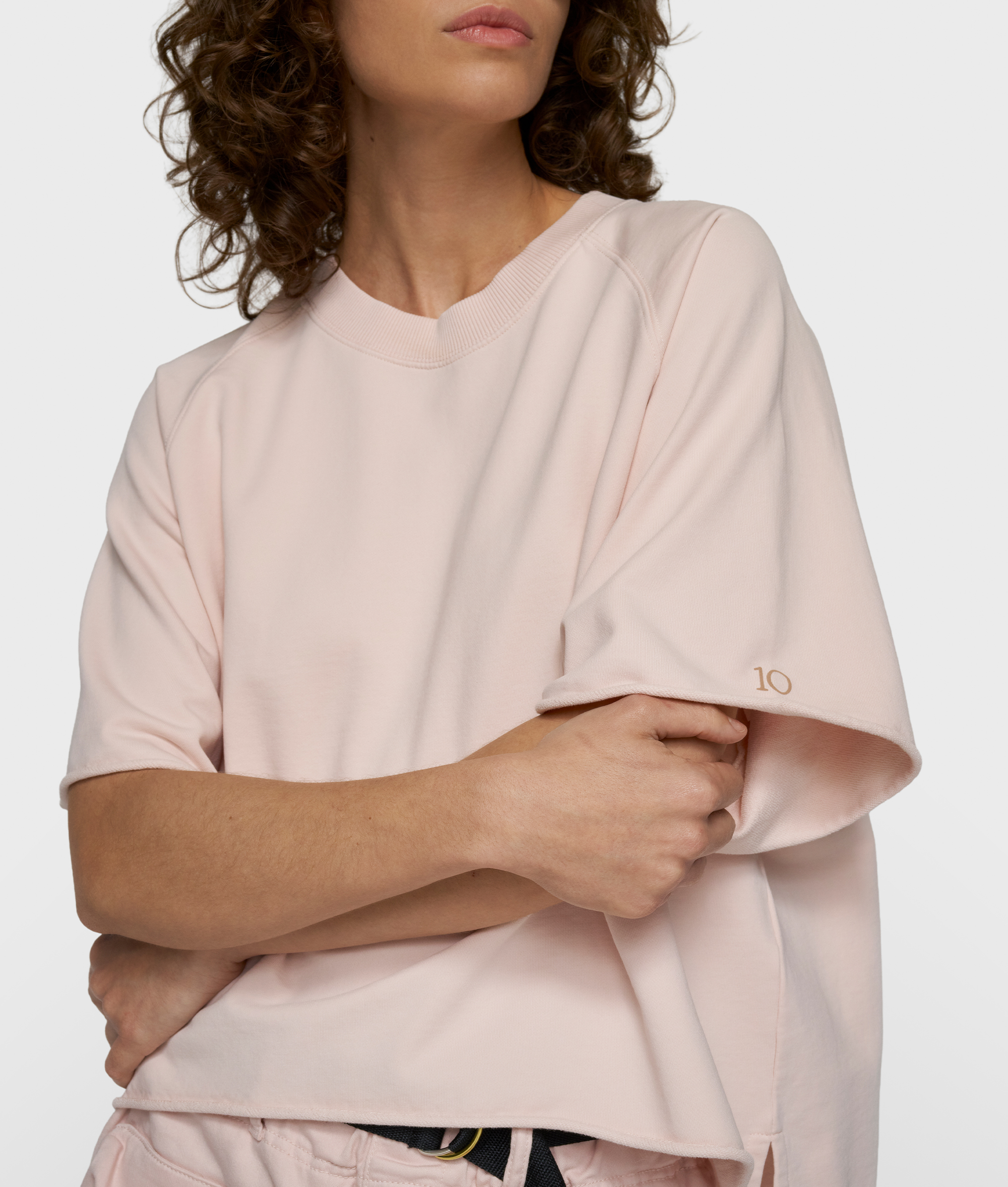 10 Days - Short Sleeve LA Sweater Powder Bio-Baumwolle