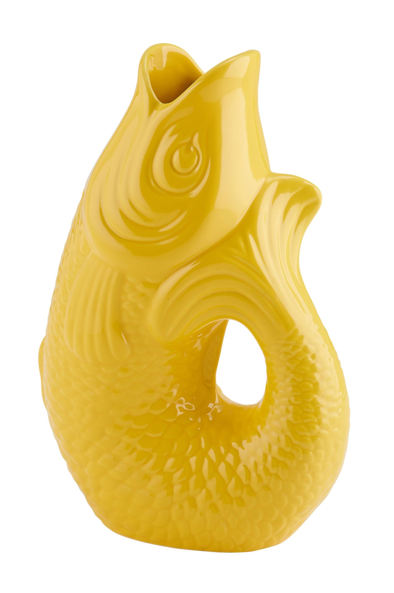 Gift Company - Monsieur Carafon Fischvase L Tuscan Sun Gelb 2,7 Liter