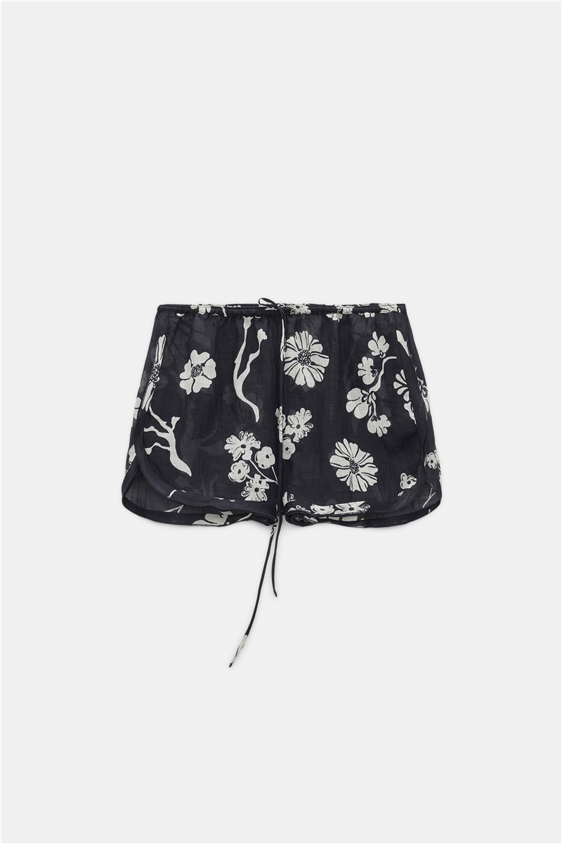 Dorothee Schumacher - Shorts aus bedrucktem Crinkle Ramie